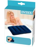 Intex Inflatable Pillow 68672 47x30 cm Tourist Inflatable Pillow Flocked for Swimming and Travel Head Pad for Camping Blue