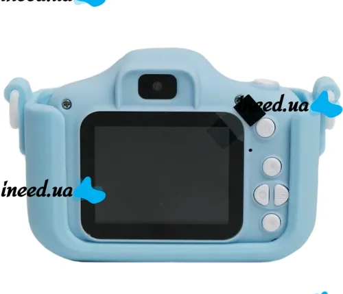 Smart kids Kitty XO XJ01 Children's Digital Camera with Selfie Camera and 600mAh Video Shooting, Cat 2" Camera with Built-in Games for Children Blue