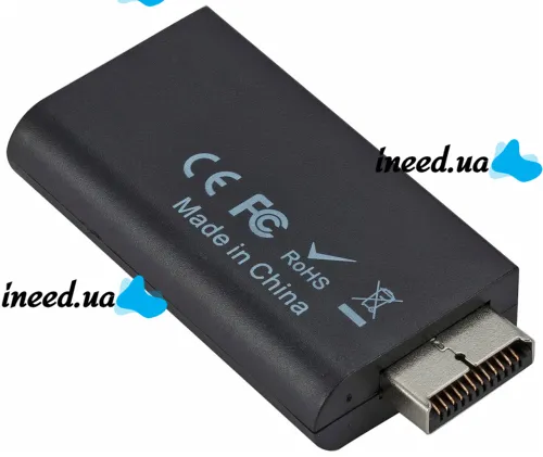 Компонентний перехідник конвертер PS2 PS3 to HDMI G300 для ігрової приставки Sony Playstation, відео та аудіо адаптер для ігрових приставок Чорний