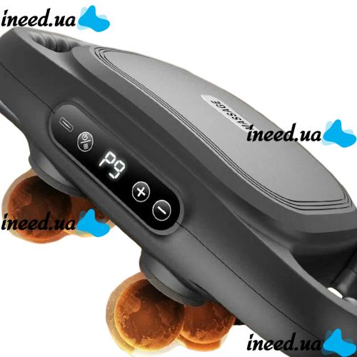 Масажер перкусійний Massage Gun TosWa YM-K60 для масажу всього тіла 6 головок, Ручний акумуляторний 9 режимів 20 швидкостей для м'язів і релаксації