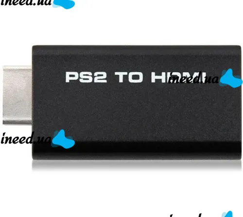 Компонентний перехідник конвертер PS2 PS3 to HDMI G300 для ігрової приставки Sony Playstation, відео та аудіо адаптер для ігрових приставок Чорний