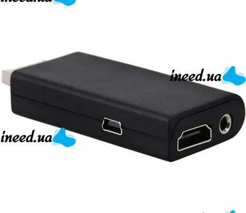 Компонентний перехідник конвертер PS2 PS3 to HDMI G300 для ігрової приставки Sony Playstation, відео та аудіо адаптер для ігрових приставок Чорний