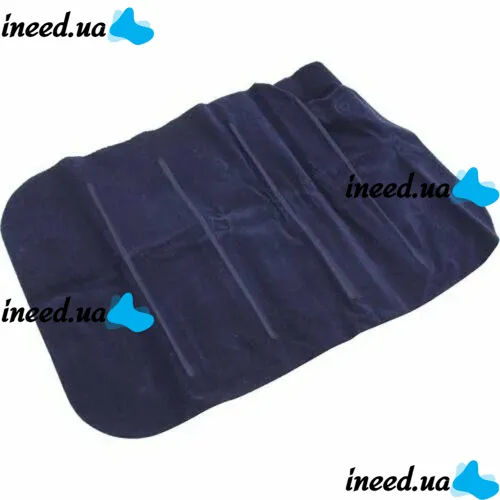 Intex Inflatable Pillow 68672 47x30 cm Tourist Inflatable Pillow Flocked for Swimming and Travel Head Pad for Camping Blue