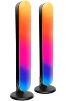 Комплект настільний кольоровий світильник лампа Ambient Light RGB D16 2 штуки з пультом ДУ, Світлодіодні лампи Wi-Fi підсвічування 25 см від USB