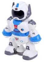 Танцующий робот Dancing Robot Light and Music LZCZ 6678-5 с подсветкой для детей, Детский светящийся робот игрушка со светом на батарейках