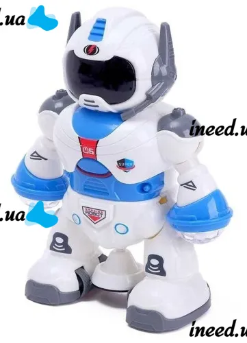 Танцующий робот Dancing Robot Light and Music LZCZ 6678-5 с подсветкой для детей, Детский светящийся робот игрушка со светом на батарейках