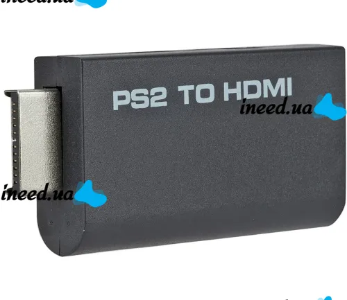 Компонентний перехідник конвертер PS2 PS3 to HDMI G300 для ігрової приставки Sony Playstation, відео та аудіо адаптер для ігрових приставок Чорний