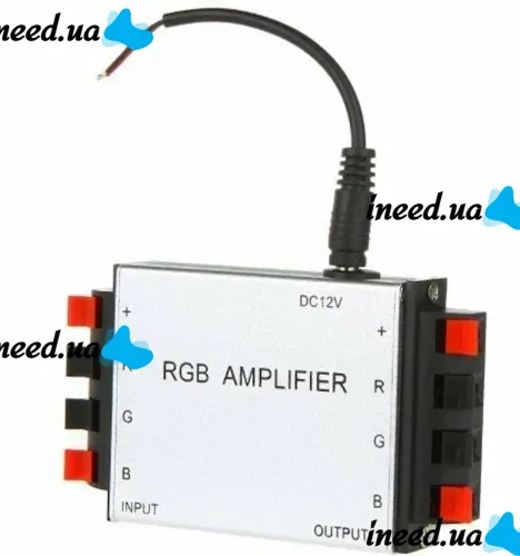 Universal Dual-board RGB Voltage Amplifier Amplifier XM-01 12V-24v 6A for LED Strip, 12V Controller for LED Strips Silver