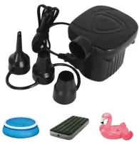 Electric automatic compressor pump Lebecom Air Pump GR-109 for inflating air mattresses, balls and boats 3 adapters 220V from the mains