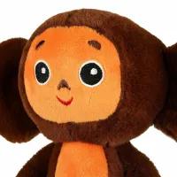 Children's Soft Toy Cheburashka 25 cm Plush Cuddle Pillow Kawaii baby kids with big eyes and ears for Children from 3 years Old Brown