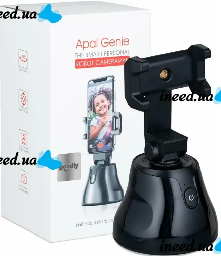 Smart Desktop Tripod with Motion Sensor Holder Robot Cameraman 360° Rotating Smart Tripod, Holder for Phone, Smartphone IOS Android
