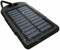 Portable Charger Power Bank Solar Charger JS-3 50,000 mAh power bank with carbine on a solar battery, external battery 50,000 mAh