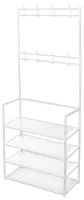 Підлогова вішалка для одягу в передпокій New simple floor clothes rack 60х29, 5х151 см Універсальна металева пересувна металева стійка Біла