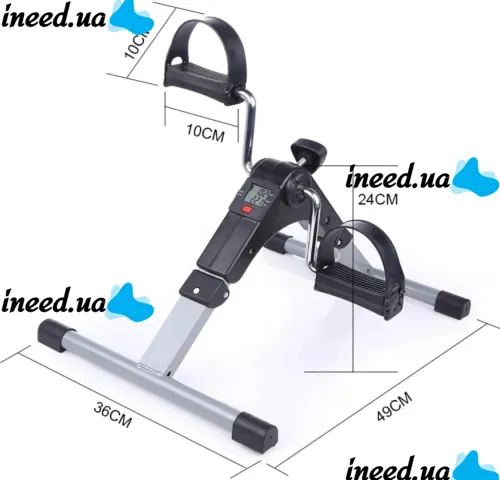 Folding Rehabilitation Exercise Bike for Hands and Feet 2 in 1 Malatec AND246, Mini Bike for Office and Lower and Upper Body Rehabilitation