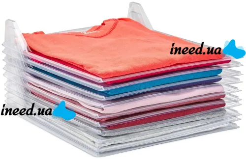 10 pcs Ezstax Clothes storage organizer, Set of compartments for clothes, notebooks, documents, Plastic divider for clothes