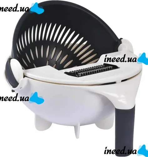Vegetable Slicer Wet Basket Vegetable Cutter 9 in 1 set of nozzles for slicing vegetables and fruits, manual rotating grater-vegetable slicer multi-slicer with basket