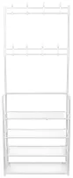 Підлогова вішалка для одягу в передпокій New simple floor clothes rack 60х29, 5х151 см Універсальна металева пересувна металева стійка Біла
