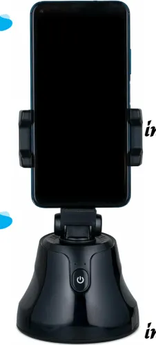Smart Desktop Tripod with Motion Sensor Holder Robot Cameraman 360° Rotating Smart Tripod, Holder for Phone, Smartphone IOS Android