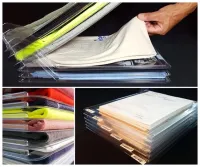 10 pcs Ezstax Clothes storage organizer, Set of compartments for clothes, notebooks, documents, Plastic divider for clothes