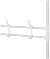 Підлогова вішалка для одягу в передпокій New simple floor clothes rack 60х29, 5х151 см Універсальна металева пересувна металева стійка Біла