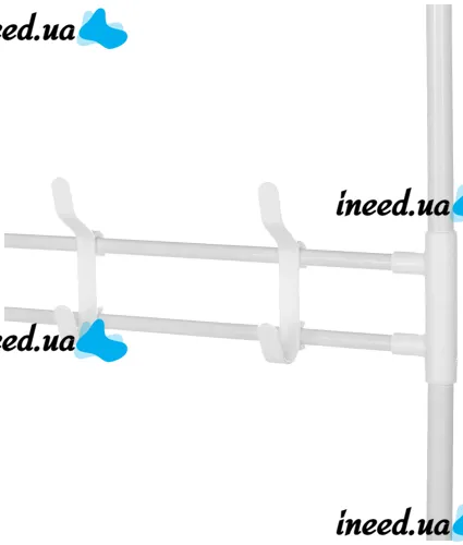 Підлогова вішалка для одягу в передпокій New simple floor clothes rack 60х29, 5х151 см Універсальна металева пересувна металева стійка Біла