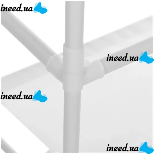 Підлогова вішалка для одягу в передпокій New simple floor clothes rack 60х29, 5х151 см Універсальна металева пересувна металева стійка Біла