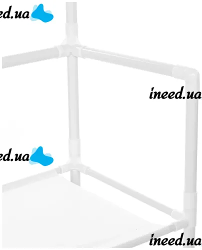 Підлогова вішалка для одягу в передпокій New simple floor clothes rack 60х29, 5х151 см Універсальна металева пересувна металева стійка Біла