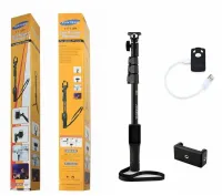 Yunteng YT-1288 Professional Tripod Monopod Phone and Camera Holder with Bluetooth Remote Control, Extendable Handheld Tripod Monopod, Selfie Stick