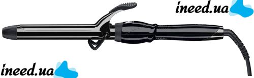 Professional cone curling iron for hair styling with a Pro Mozer MZ-6627 clip with titanium coating and thermostat, ProMozer Curling Iron