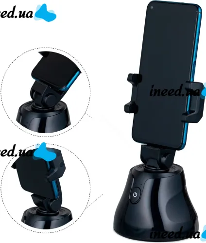 Smart Desktop Tripod with Motion Sensor Holder Robot Cameraman 360° Rotating Smart Tripod, Holder for Phone, Smartphone IOS Android