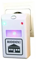 Электромагнитный ультразвуковой отпугиватель вредителей Riddex грызунов и насекомых для уничтожения мышей, крыс, тараканов и комаров в розетку Белый