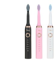 Electric Rechargeable Ultrasonic Toothbrush Shuke SK-601 with 4 nozzles, White, Black, Pink