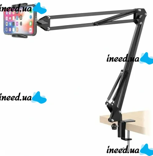 Професійний штатив для телефону Stands HA-9, Пантограф для смартфона і камери, Настільний кронштейн тримач для Відео Фото обладнання NB-36