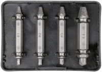 A set of Easy Out Tool S2 bit extractors 4 pcs in a box, double-sided nozzles for unscrewing broken, licked screws and bolts on a screwdriver