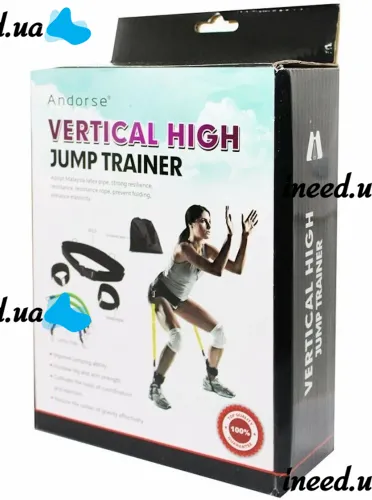 Tubular Resistance Trainer Vertical High Jump Trainer FI-3024 for Training Vertical Jumps Leg Expander and Squats for Fitness