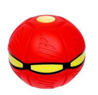 Летающий мяч фрисби Flat ball disk с LED подсветкой Светящийся складной игровой диск трансформер плоский для активных игр на природе и дома