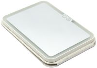 Настільне сенсорне дзеркало планшет для макіяжу Cosmetic Mirror акумуляторне косметичне дорожнє в чохлі зі світлодіодним підсвічуванням на підставці