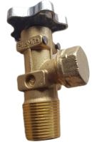 Gas valve VB-2 nozzle for installation on propane cylinders for liquefied petroleum gases with safety valve and adapter