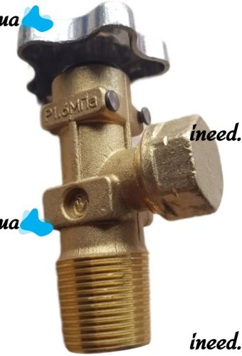 Gas valve VB-2 nozzle for installation on propane cylinders for liquefied petroleum gases with safety valve and adapter