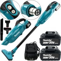 Акумуляторний пилосос Makita HVC5050 36V 5Ah з насадками, Бездротовий пилосос Макіта з 2 акумуляторами 2 режими швидкості для авто і дому Синій