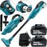 Аккумуляторный пылесос Makita HVC5050 36V 5Ah с насадками, Беспроводной пылесос Макита с 2 аккумуляторами 2 режима скорости для авто и дома Синий