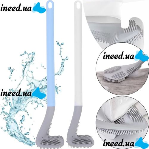 Toilet mounted brush Tanger Toilet brush LTB-01 with toilet bowl cleaning brush with Wall Mount, Silicone Toilet Scraper Brush