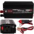 Автомобильный инвертор V-TEK PowerMaxx SSK-1000W 12V-220V, Авто преобразователь напряжения тока 12В 1000Вт от прикуривателя и аккумулятора Черный