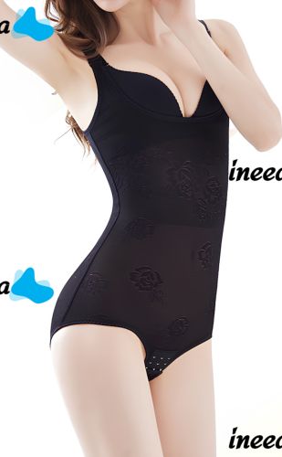 Коригуючий боді Waist Band 181 жіноча стягуюча Нижня білизна 35-110 кг моделюючий комбідрес для корекції фігури і талії з пуш-ап Чорний