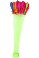 Набір водяних кульок бомб Happy Baby balloons MS-23-221 37 штук комплект різнокольорових куль бомб для водних битв з насадкою для затоки води