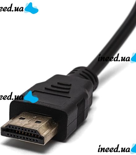 Конвертер HDMI на VGA універсальний відеокабель, адаптер перехідник для перетворення сигналу, аудіо вхід 3.5 mm Converter 1080P USB 34103
