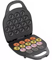 Электрическая машинка Hoffmans HM-3010 1400W для приготовления пончиков на 16 штук, Аппарат для выпекания донатов с антипригарным покрытием от сети