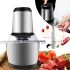Electric Chopper Meat Grinder Cooking Zipper ZP-051 600W with Two-tier Blade Metal Kitchen Blender Mini Food Processor with Bowl 2L BT-7019