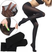 Жіночі нервучиеся колготки ElaSlim Black 40 Ден, надміцні колготи ЭлаСлим антизатяжки Японська нитка з компресією 40 den чорні