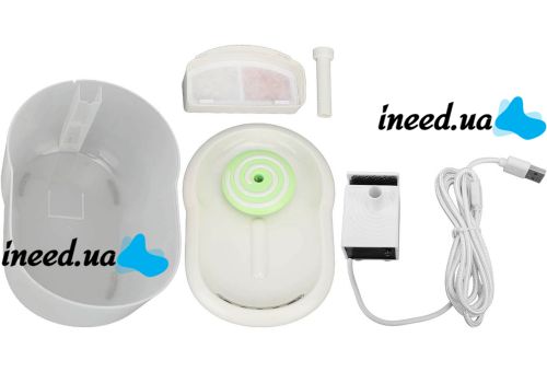 Автоматична поїлка для тварин Pet Water Dispenser 2.2 л електричний безшумний диспенсер, автопоїлка для води з фільтром для кішок і собак USB